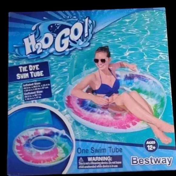 H2GO Tie Dye Swim Tube - Picture 1 of 3